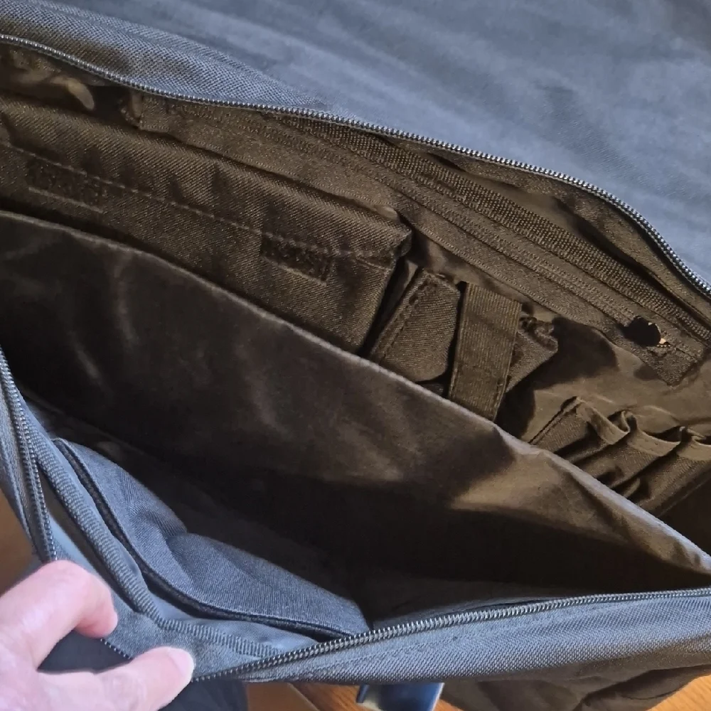 Jeep Charcoal Gray Messenger Bag